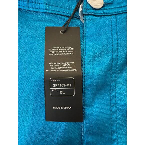 JC JQ Metallic Blue Disco Jeans – NWT – Size XL - Picture 6 of 11